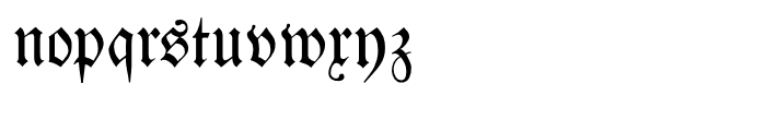 Breitkopf Fraktur Regular Font LOWERCASE