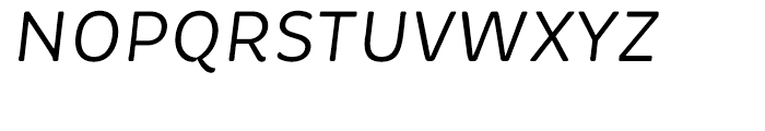 Brevia Regular Italic Font UPPERCASE