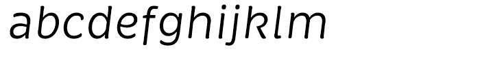 Brevia Regular Italic Font LOWERCASE