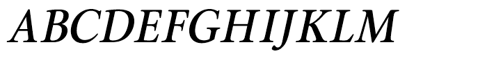 Brigade Medium Italic Font UPPERCASE