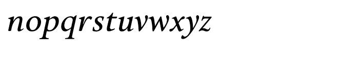 Brigade Medium Italic Font LOWERCASE