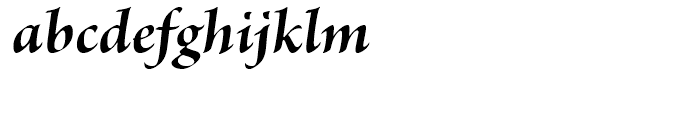 Brioso Bold Italic Subhead Font LOWERCASE