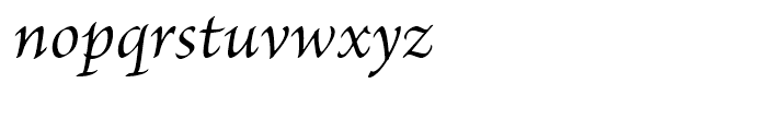 Brioso Italic Font LOWERCASE