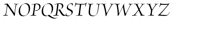 Brioso Medium Italic Display Font UPPERCASE