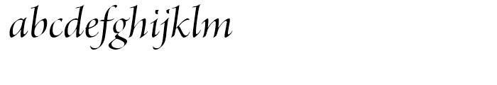 Brioso Medium Italic Display Font LOWERCASE