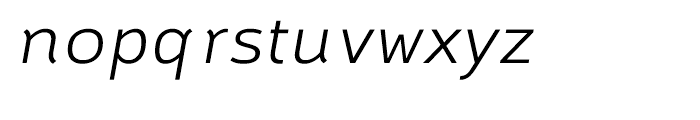 Brisko Sans Light Italic Font LOWERCASE