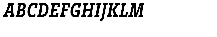 Brix Slab Condensed Black Italic Font UPPERCASE