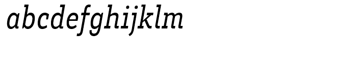 Brix Slab Condensed Italic Font LOWERCASE