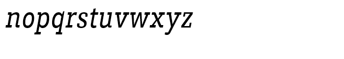 Brix Slab Condensed Italic Font LOWERCASE