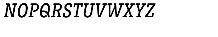 Brix Slab Condensed Medium Italic Font UPPERCASE
