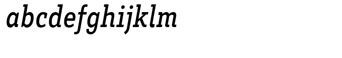 Brix Slab Condensed Medium Italic Font LOWERCASE