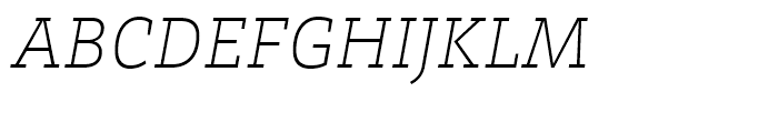 Brix Slab Extra Light Italic Font UPPERCASE