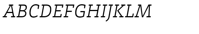 Brix Slab Light Italic Font UPPERCASE