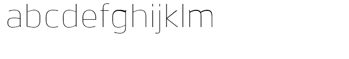 Brokman Thin Font LOWERCASE