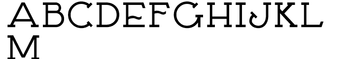 Brossard Regular Font UPPERCASE