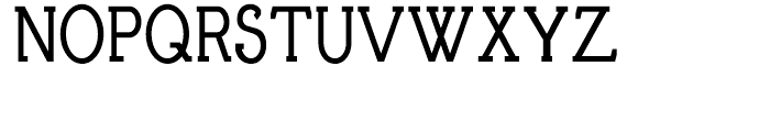 Brosse Condensed Regular Font UPPERCASE