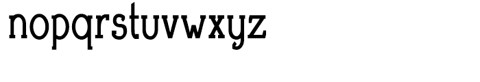 Brosse Condensed Regular Font LOWERCASE
