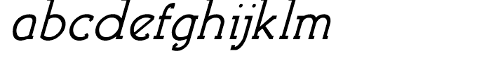 Brosse Italic Font LOWERCASE