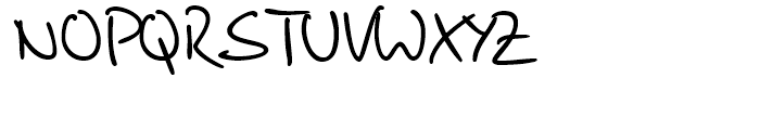 Brouet Handwriting Regular Font UPPERCASE