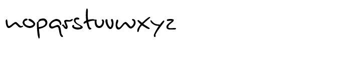 Brouet Handwriting Regular Font LOWERCASE
