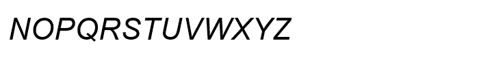 Browallia New Italic Font UPPERCASE