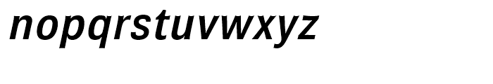 Brown Medium Italic Font LOWERCASE