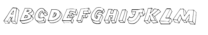 Brubecks Cube Italic Font UPPERCASE