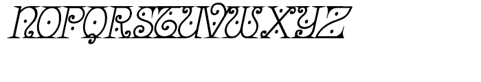 Bruce 1065 Italic Font UPPERCASE