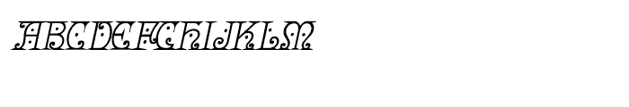 Bruce 1065 Italic Font LOWERCASE