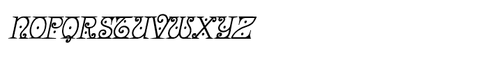 Bruce 1065 Italic Font LOWERCASE