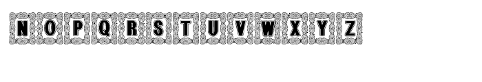 Bruce Ornament Lined Font UPPERCASE