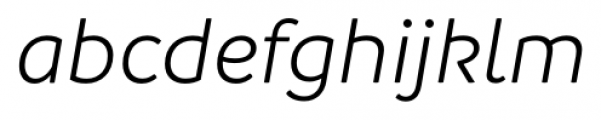 Branding Semi Light Italic Font LOWERCASE