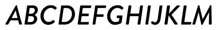 Brandon Grotesque Medium Italic Font UPPERCASE