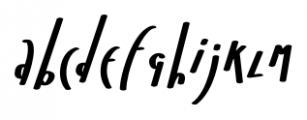 Bratislove Calligraphic Font LOWERCASE