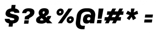 Breul Grotesk A Heavy Italic Font OTHER CHARS