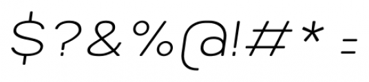 Breul Grotesk B Thin Italic Font OTHER CHARS