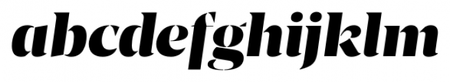 Breve Display Stencil Italic Font LOWERCASE
