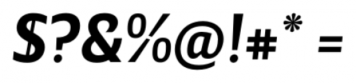 Breve Sans Title Semi Bold Italic Font OTHER CHARS