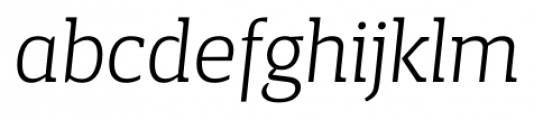 Breve Slab Title Extra Light Italic Font LOWERCASE