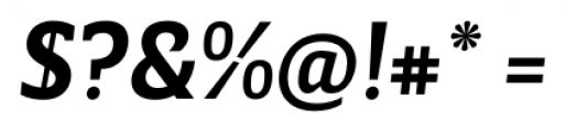 Breve Slab Title Semi Bold Italic Font OTHER CHARS