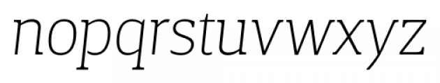 Breve Slab Title Thin Italic Font LOWERCASE