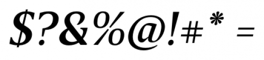 Breve Text Medium Italic Font OTHER CHARS
