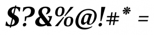 Breve Text Semi Bold Italic Font OTHER CHARS