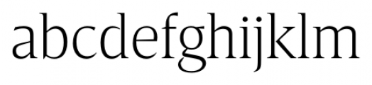Breve Title Extra Light Font LOWERCASE