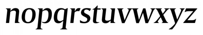 Breve Title Medium Italic Font LOWERCASE