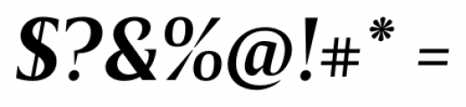 Breve Title Semi Bold Italic Font OTHER CHARS