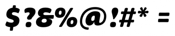 Brevia Black Italic Font OTHER CHARS