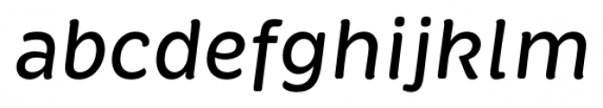 Brevia Medium Italic Font LOWERCASE