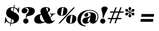 Bridone Heavy Italic Font OTHER CHARS