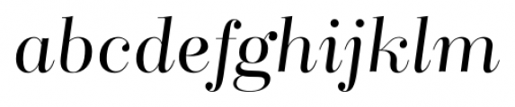 Bridone Titling Light Italic Font LOWERCASE